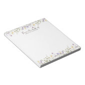 Vom Schreibtisch der rustikalen Wildblumen Notizblock (angewinkelt)