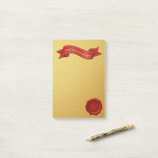 Vom Schreibtisch der Sankt-Goldpost-itanmerkungen Post-it Klebezettel (Auf Schreibtisch)