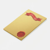 Vom Schreibtisch der Sankt-Goldpost-itanmerkungen Post-it Klebezettel (angewinkelt)