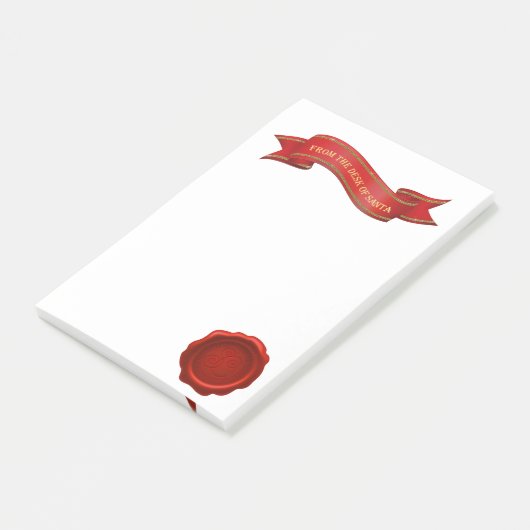 Vom Schreibtisch der Sankt-Post-Itanmerkungen Post-it Klebezettel (angewinkelt)