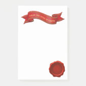 Vom Schreibtisch der Sankt-Post-Itanmerkungen Post-it Klebezettel (Vorderseite)