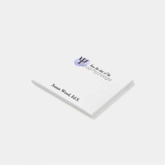 Vom Schreibtisch der Schulpsychologe-Post-It Post-it Klebezettel (angewinkelt)