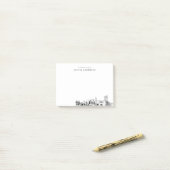Vom Schreibtisch der Skyline von Mesa Personalisie Post-it Klebezettel (Auf Schreibtisch)