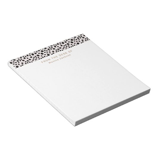 Vom Schreibtisch des Animal Print Tearaway Notepad Notizblock (angewinkelt)