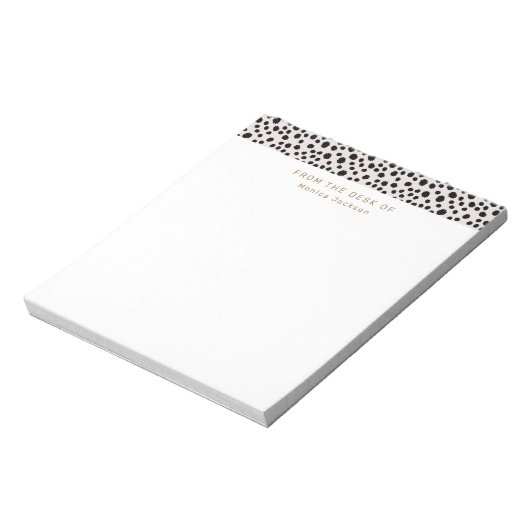 Vom Schreibtisch des Animal Print Tearaway Notepad Notizblock (Rotiert)