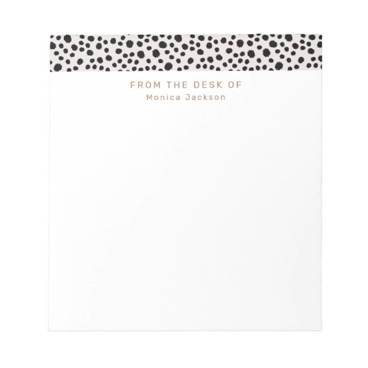 Vom Schreibtisch des Animal Print Tearaway Notepad Notizblock (Vorderseite)