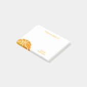 Vom Schreibtisch des Basketball-Trainers Post-it Klebezettel (angewinkelt)