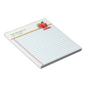 Vom Schreibtisch des besten Lehrers der Welt Perso Notizblock (angewinkelt)