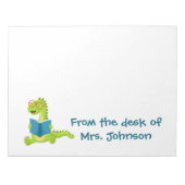 Vom Schreibtisch des Elementarlehrer-Dino-Lesers Notizblock (Vorderseite)