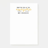 Vom Schreibtisch des hellen Post-it Klebezettel (Vorderseite)