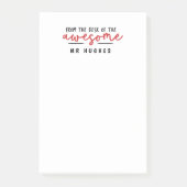 Vom Schreibtisch des hellen Post-it Klebezettel (Vorderseite)