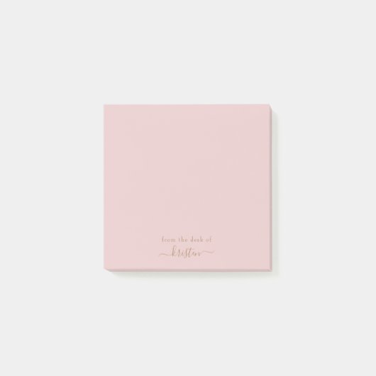 Vom Schreibtisch des Individuellen Namens verschwi Post-it Klebezettel (Vorderseite)