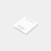 Vom Schreibtisch des Kunstlehrer-personalisierten Post-it Klebezettel (angewinkelt)