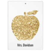 Vom Schreibtisch des Lehrer-personalisierten Klemmbrett (Rückseite)