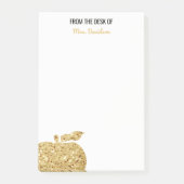 Vom Schreibtisch des Lehrer-personalisierten Post-it Klebezettel (Vorderseite)