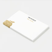 Vom Schreibtisch des Lehrer-personalisierten Post-it Klebezettel (angewinkelt)