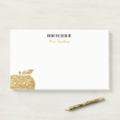 Vom Schreibtisch des Lehrer-personalisierten Post-it Klebezettel (Auf Schreibtisch)