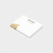 Vom Schreibtisch des Lehrer-personalisierten Post-it Klebezettel (angewinkelt)