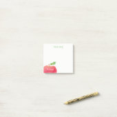 Vom Schreibtisch des Lehrer-roten Aquarells Apple Post-it Klebezettel (Auf Schreibtisch)