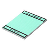 Vom Schreibtisch des Lehrers, anpassbarer Notepad Notizblock (Rotiert)