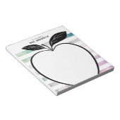 Vom Schreibtisch des Lehrers Apple Wasserfarben St Notizblock (angewinkelt)