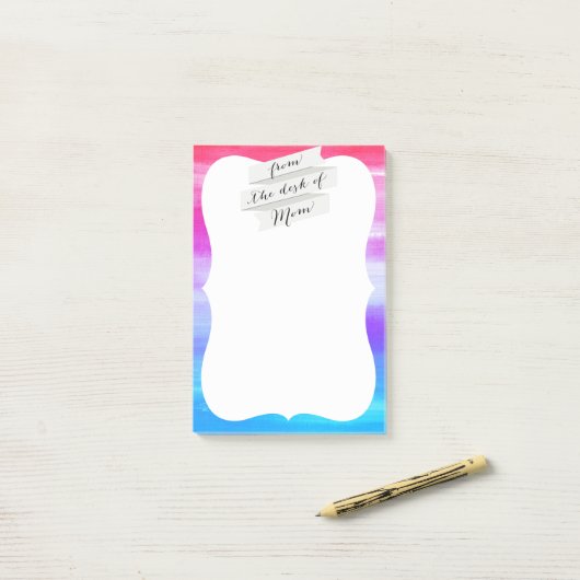 vom Schreibtisch des Mama 4x6-Notizblocks Post-it Klebezettel (Auf Schreibtisch)