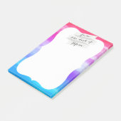 vom Schreibtisch des Mama 4x6-Notizblocks Post-it Klebezettel (angewinkelt)