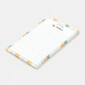 Vom Schreibtisch des Niedlichen Ananas Post-it Klebezettel (angewinkelt)