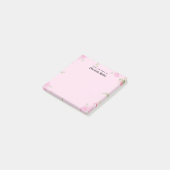 vom Schreibtisch des Personalisierten Namens Post-it Klebezettel (angewinkelt)