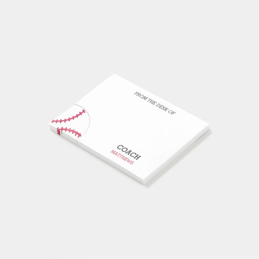 Vom Schreibtisch des Post-it Klebezettel (angewinkelt)