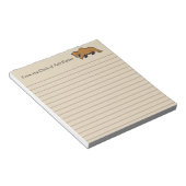 Vom Schreibtisch des Rustikalen Wildtieres Grizzly Notizblock (angewinkelt)