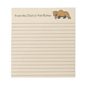 Vom Schreibtisch des Rustikalen Wildtieres Grizzly Notizblock (Vorderseite)