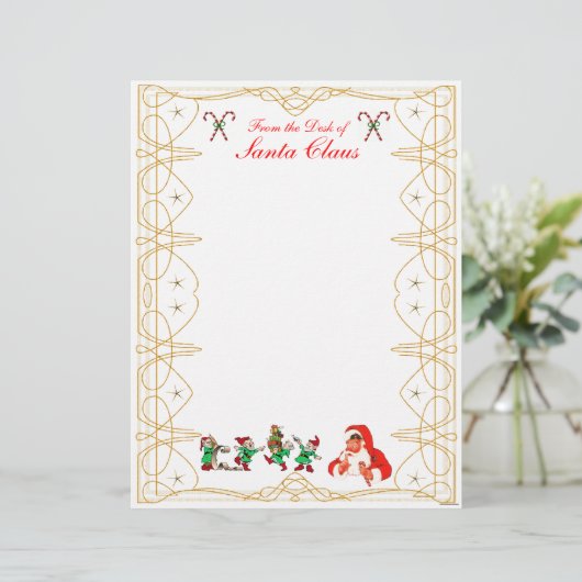 Vom Schreibtisch des Santa Claus Letterhead (Stehend Vorderseite)