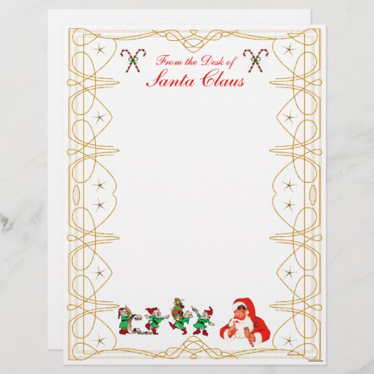 Vom Schreibtisch des Santa Claus Letterhead (Vorne/Hinten)