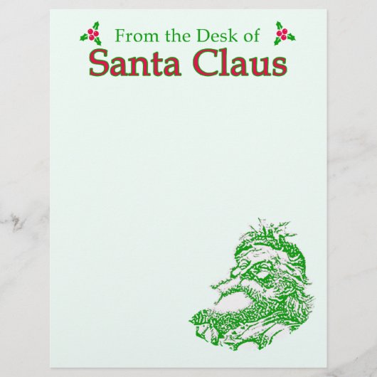 Vom Schreibtisch des Santa Claus Letterhead (Vorderseite)