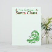 Vom Schreibtisch des Santa Claus Letterhead (Stehend Vorderseite)