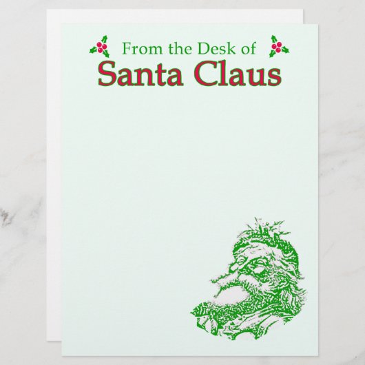 Vom Schreibtisch des Santa Claus Letterhead (Vorne/Hinten)
