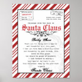 Vom Schreibtisch des Santa Claus Telegram Santa Le Poster (Vorne)