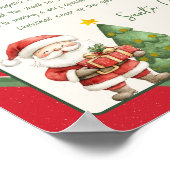 Vom Schreibtisch des Santa Claus Tree Santa Letter Poster (Ecke)