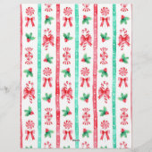 Vom Schreibtisch des Santa Claus Wasserfarbe Briefbogen (Rückseite)