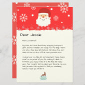 Vom Schreibtisch des Santa|Custom Christmas Letter (Vorne/Hinten)