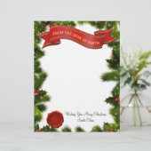 Vom Schreibtisch des Santa Letter mit Siegel - bea (Stehend Vorderseite)