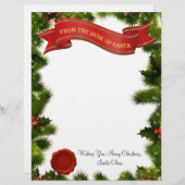 Vom Schreibtisch des Santa Letter mit Siegel - bea (Vorne/Hinten)