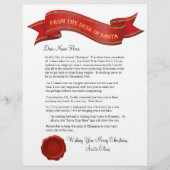 Vom Schreibtisch des Santa Letter mit Siegel - bea (Vorderseite)