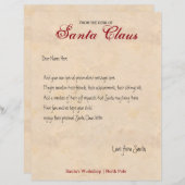 vom Schreibtisch des Santa Personalisierten Schrei (Vorne/Hinten)