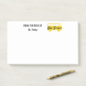 Vom Schreibtisch des Schulbustreibers Post-it Klebezettel (Auf Schreibtisch)