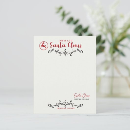 Vom Schreibtisch des Weihnachtsmannes (Stehend Vorderseite)