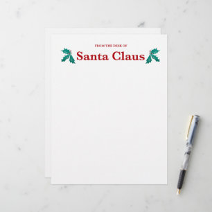 Vom Schreibtisch des Weihnachtsmannes Briefbogen