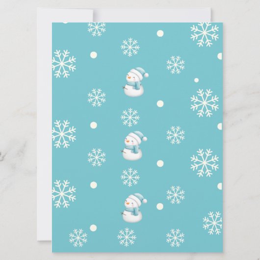 Vom Schreibtisch des Weihnachtsschneemans (Rückseite)