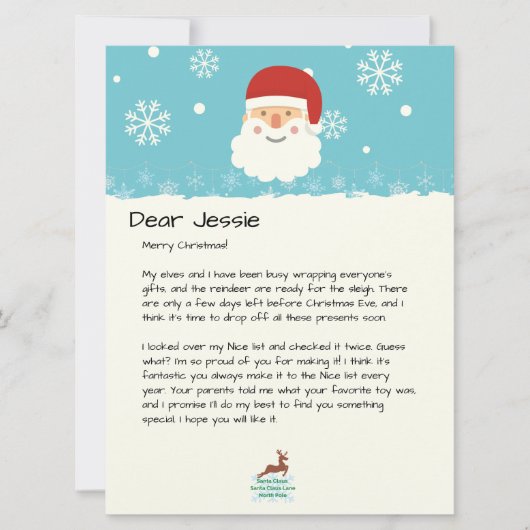 Vom Schreibtisch des Weihnachtsschneemans (Vorderseite)